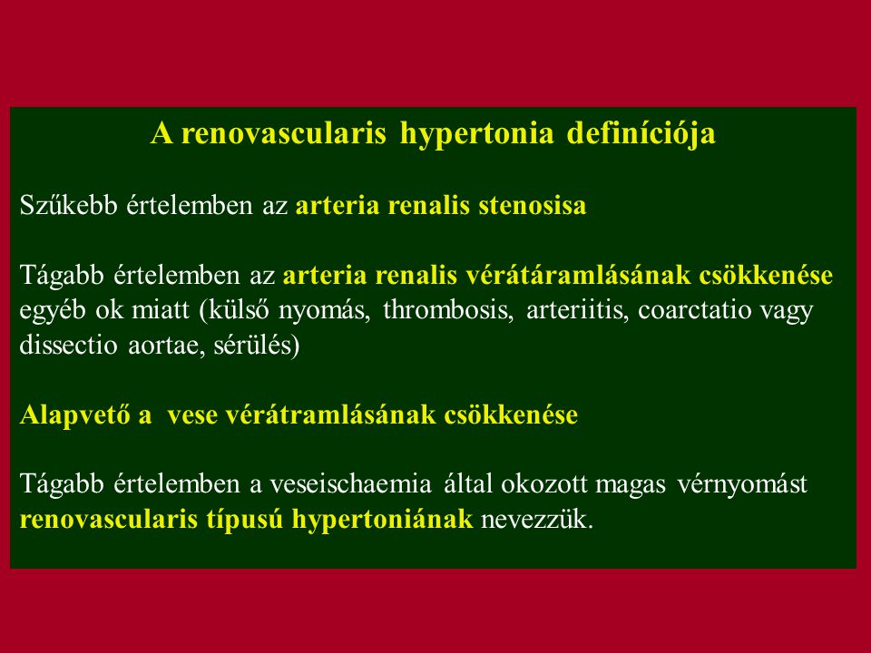 renovascularis hypertonia mi ez lehetséges-e grapefruitot fogyasztani magas vérnyomás esetén